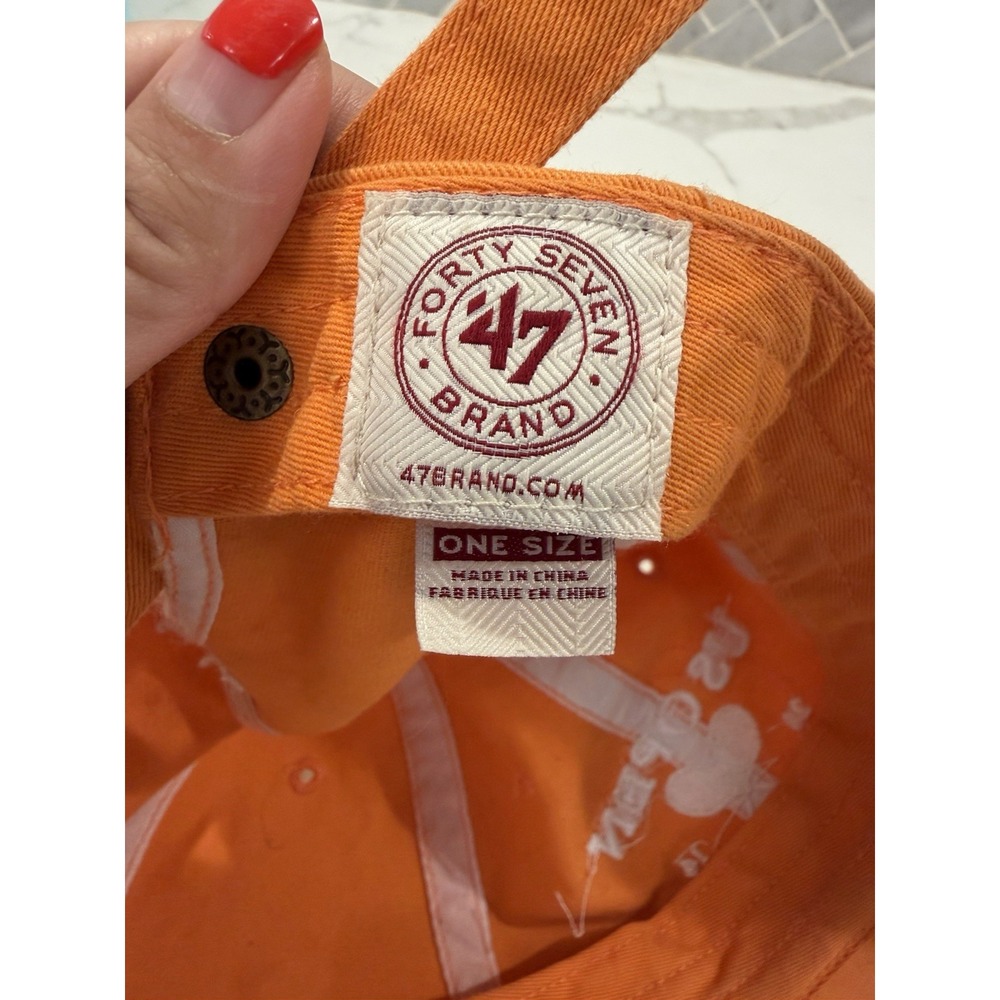 '47 Brand US Open New York City 2014 Orange Baseball Cap Tennis Old Money - Picture 3 of 5